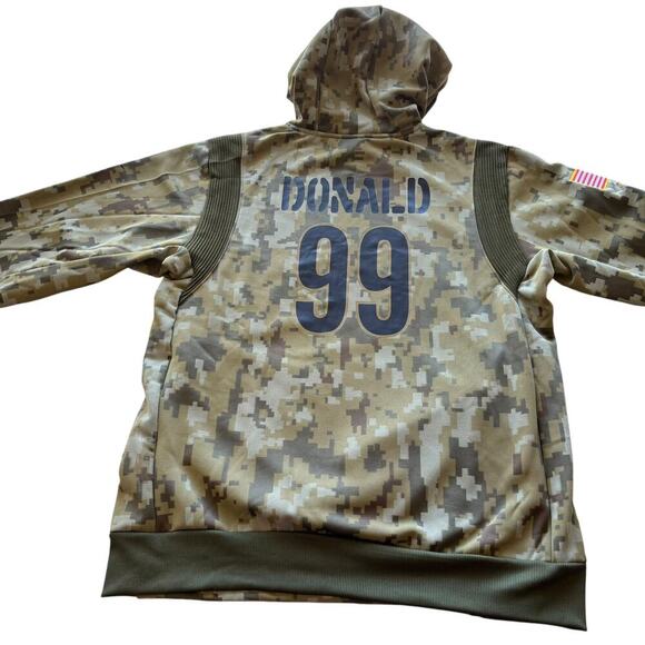 Nike Los Angeles Rams Salute To Service #99 Donald NWT Performance Hoodie Size L - Picture 10 of 11